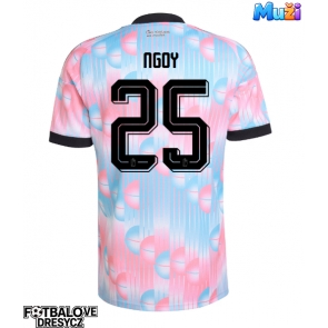 Belgie Nathan Ngoy #25 Venkovní Dres MS 2026 Krátký Rukáv Belgie Nathan Ngoy #25 Venkovní Dres MS 2026 Krátký Rukáv